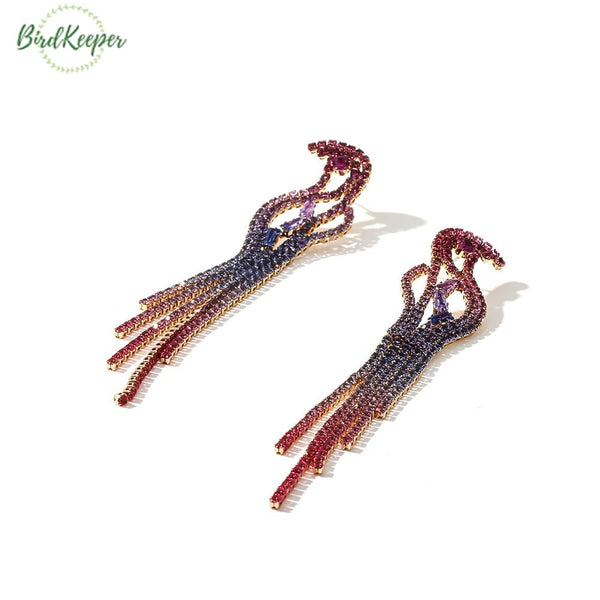 BOUCLES D’OREILLES OISEAUX - SILHOUETTE PERROQUET