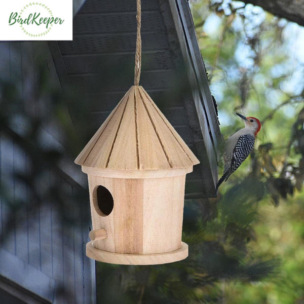 Bois oiseaux nids extérieur ventouse Visible oiseau maison jardin fenêtre  nichoir oiseaux sauvages alimentation distributeur nourriture conteneur  maison #30